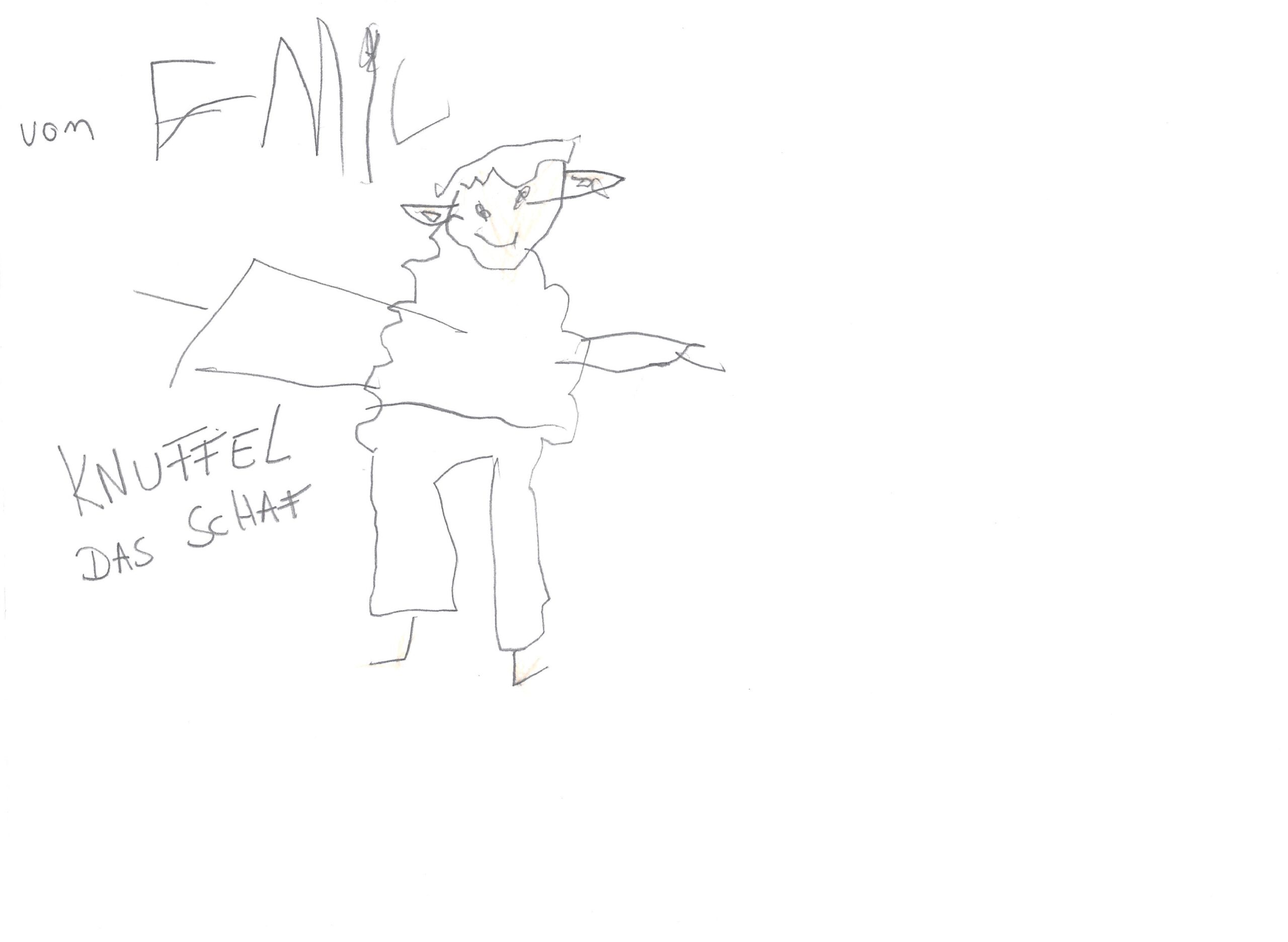 Knuffel - gemalt von Emil