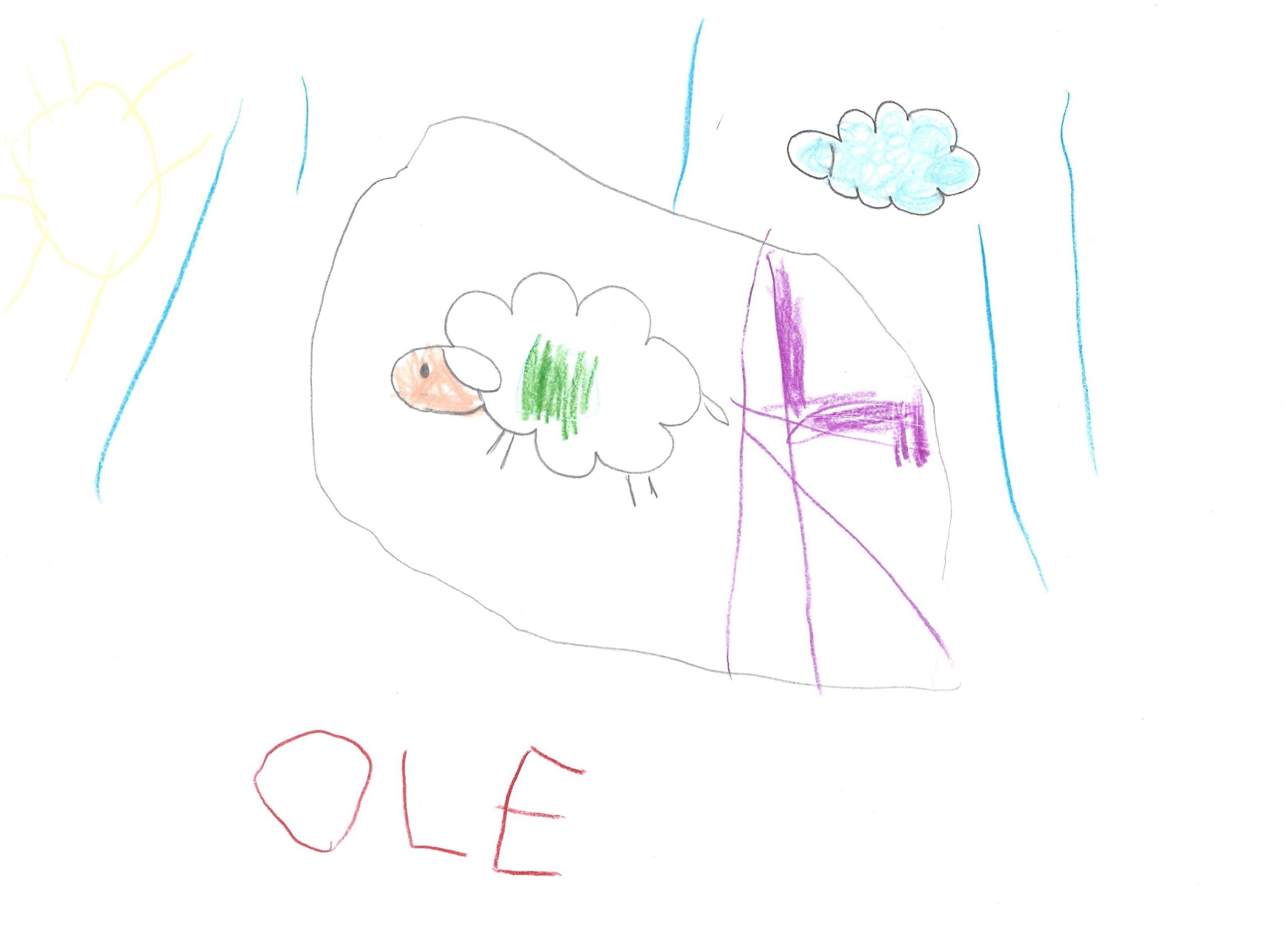 Knuffel - gemalt von Ole